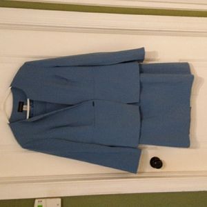 Metro Style ladies powder blue suit long skirt